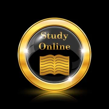 Study online icon Stock Illustration