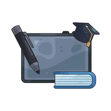 Study online illustration Stock Illustration