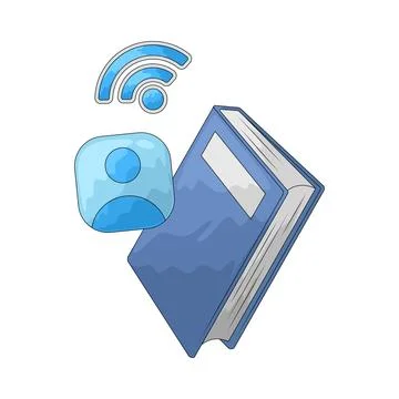 Study online illustration Stock Illustration