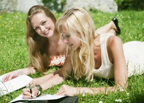 Study outdoors Stock Photos