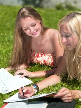 Study outside Stock Photos
