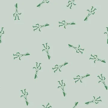 Study pen character glyph vector seamless pattern 스톡 일러스트