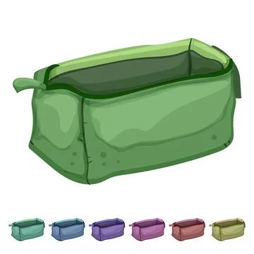 Study pencil case cartoon vector graphic Stock Illustration