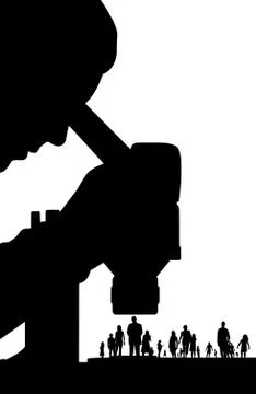 The study of people Stock Illustration