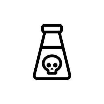 Study of the pollution icon vector. Isolated contour symbol illustration Stock Illustration