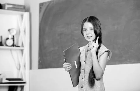 Study programming web design. Blogging hobby. Girl laptop computer. Little child Foto stock