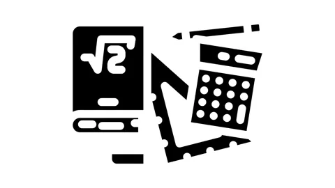 Study resources education platform glyph icon animation Stock Footage 326731780