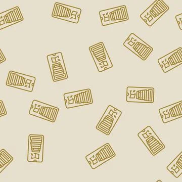 Study resources education platform line seamless pattern Illustrazione stock