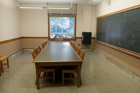 Study room in college Stock Photos