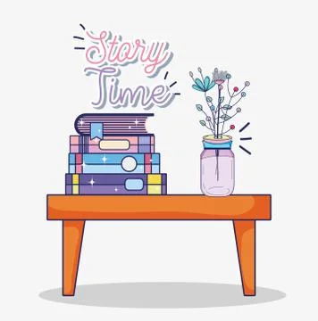 Study room interior Stock Illustration