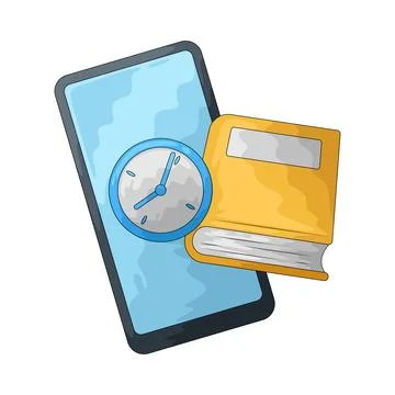 Study schedule illustration Stock Illustration