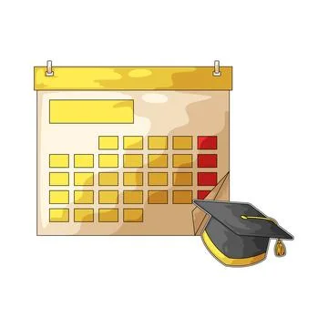 Study schedule illustration Stock Illustration