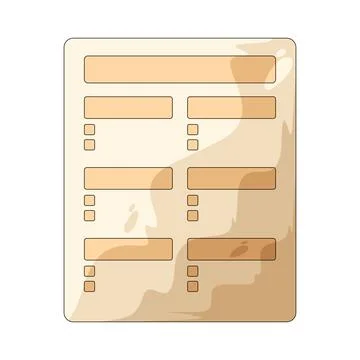 Study schedule illustration Stock Illustration