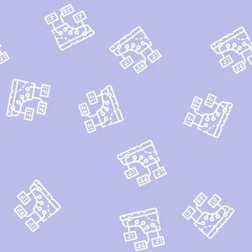 Study of shoe production line vector seamless pattern 스톡 일러스트