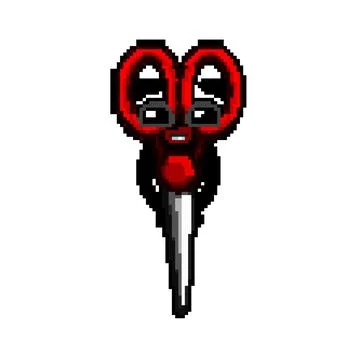 Study stationery character pixel art vector illustration Stock Illustration