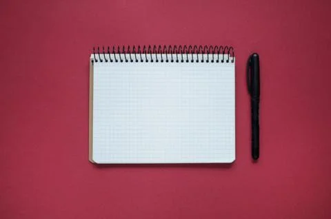 Study stuff. Education burgundy background. Aspects of education. Foto stock