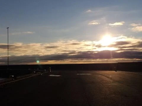 A study of sun and clouds Stock Photos