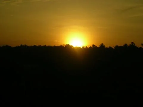 A study of sunlight during evening Stock Photos