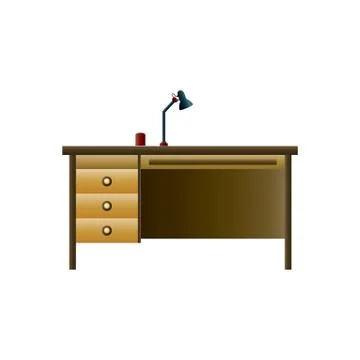 Study table Stock Illustration
