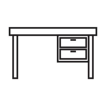 Study Table Illustrazione stock