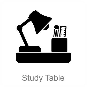 Study Table Illustrazione stock