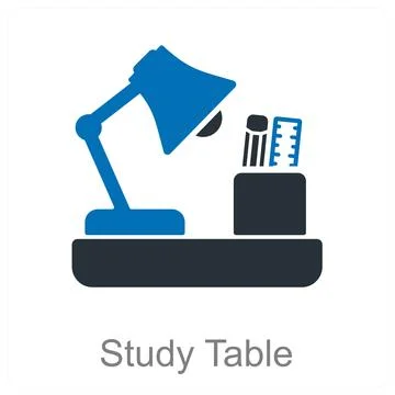 Study Table Stock Illustration