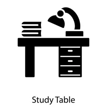 Study Table Vector Stockillustratie