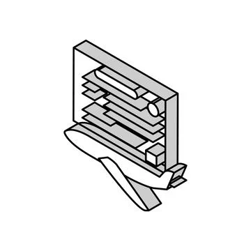 Study time flight school isometric icon vector illustration Stock Illustration