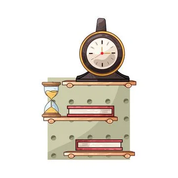 Study time illustration Stock Illustration