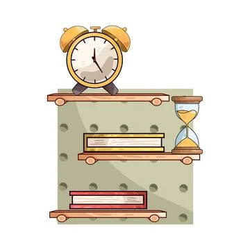 Study time illustration Stock Illustration
