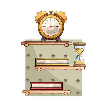 Study time illustration 스톡 일러스트