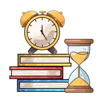 Study time illustration 스톡 일러스트