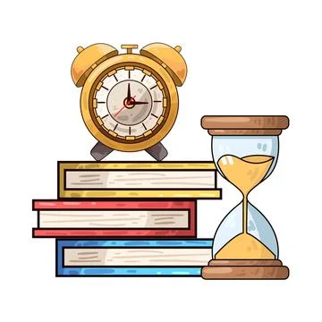 Study time illustration Stock Illustration