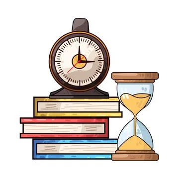 Study time illustration 스톡 일러스트