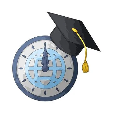 Study time illustration Stock Illustration