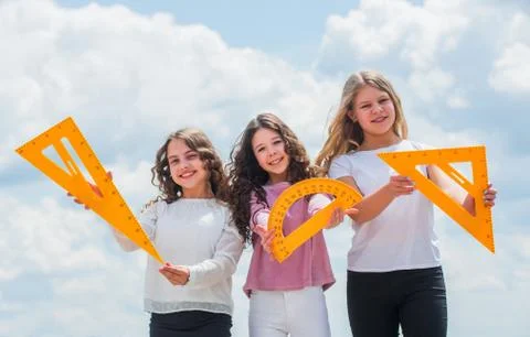 Study together. Clever kids. Study group can help solidify and clarify material Stock Photos
