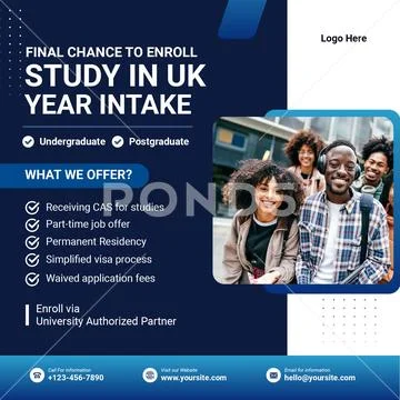 Study in the uk year intake final chance to enroll PSD Template