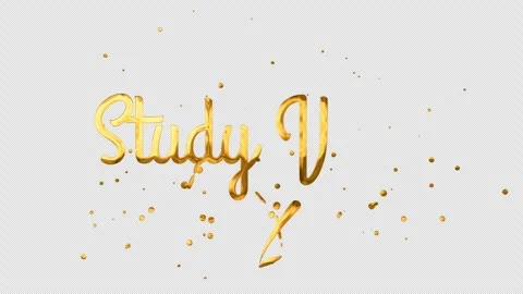 Study Vlog Handwriting Animation Mustard 4K Transparent Background Stock-Footage 342752079