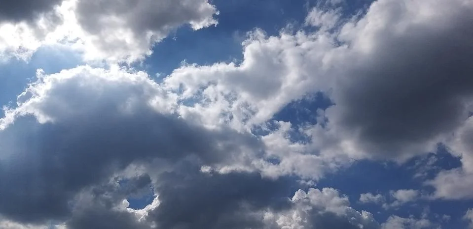 A study of white clouds Stock Photos