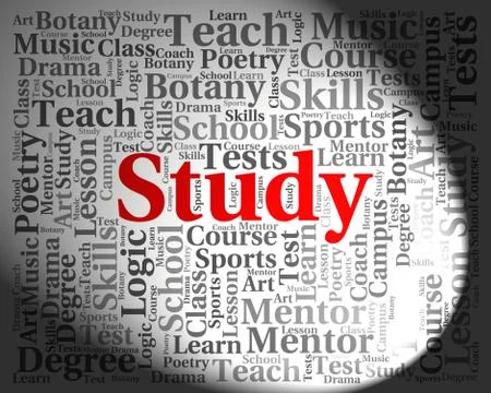 Study Word Means Develop Educate And Development Stockillustratie