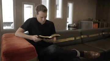 STUDYING THE BIBLE AT HOME Stock Footage 86091668