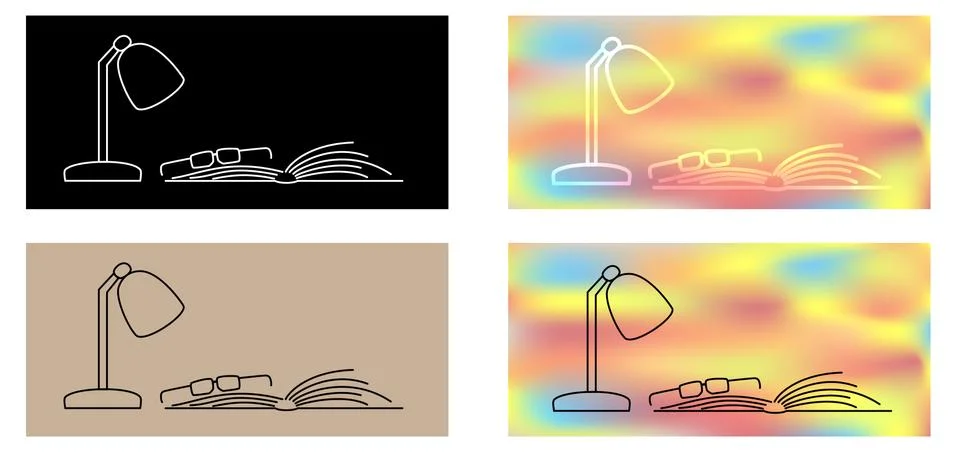 Studying book Stock Illustration