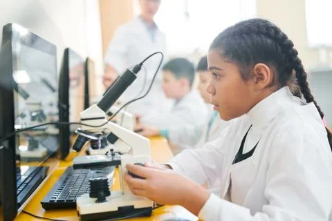 Studying chemical elements Stock Photos