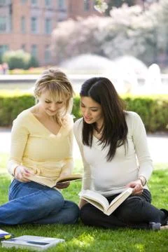 Studying college students Stock Photos
