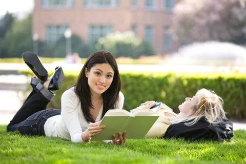 Studying college students Stock Photos