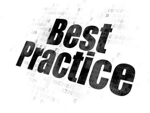 Studying concept: Best Practice on Digital background Stock Illustration