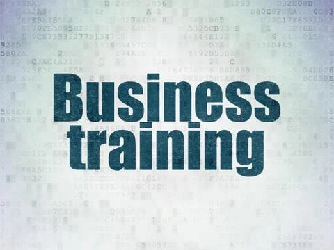 Studying concept: Business Training on Digital Data Paper background Иллюстрация