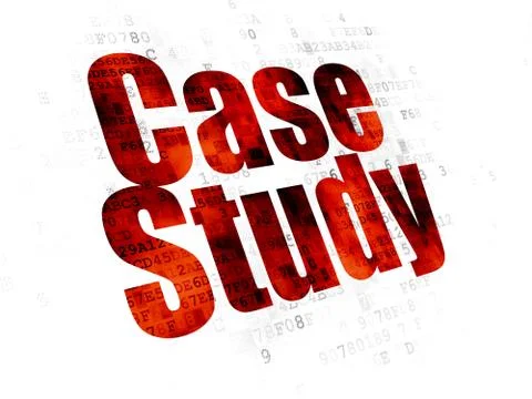Studying concept: Case Study on Digital background 스톡 일러스트