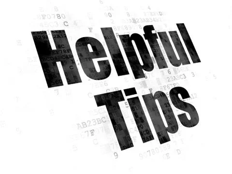 Studying concept: Helpful Tips on Digital background Illustrazione stock