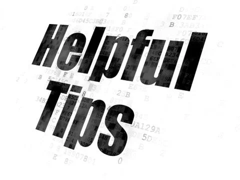 Studying concept: Helpful Tips on Digital background 库存插图